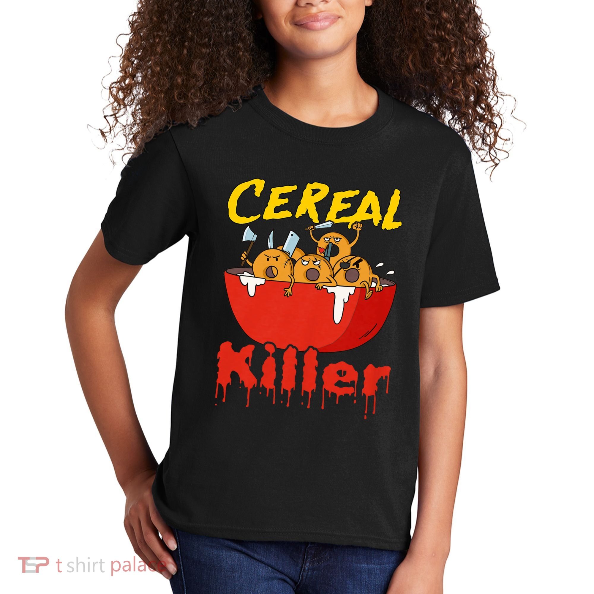 Serial Killer Parody Cereal Killer Kids T-Shirt