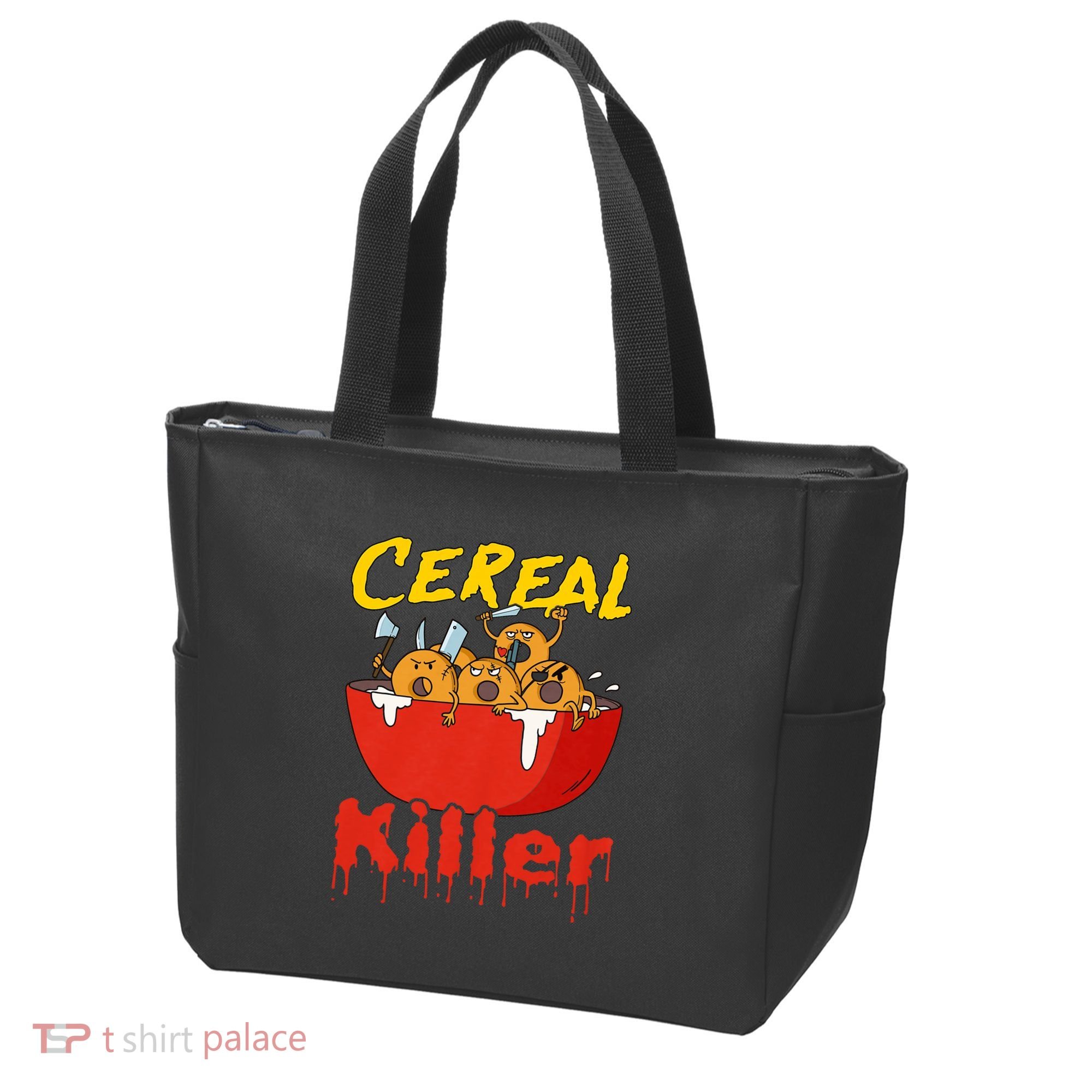 Serial Killer Parody Cereal Killer Tote Bag