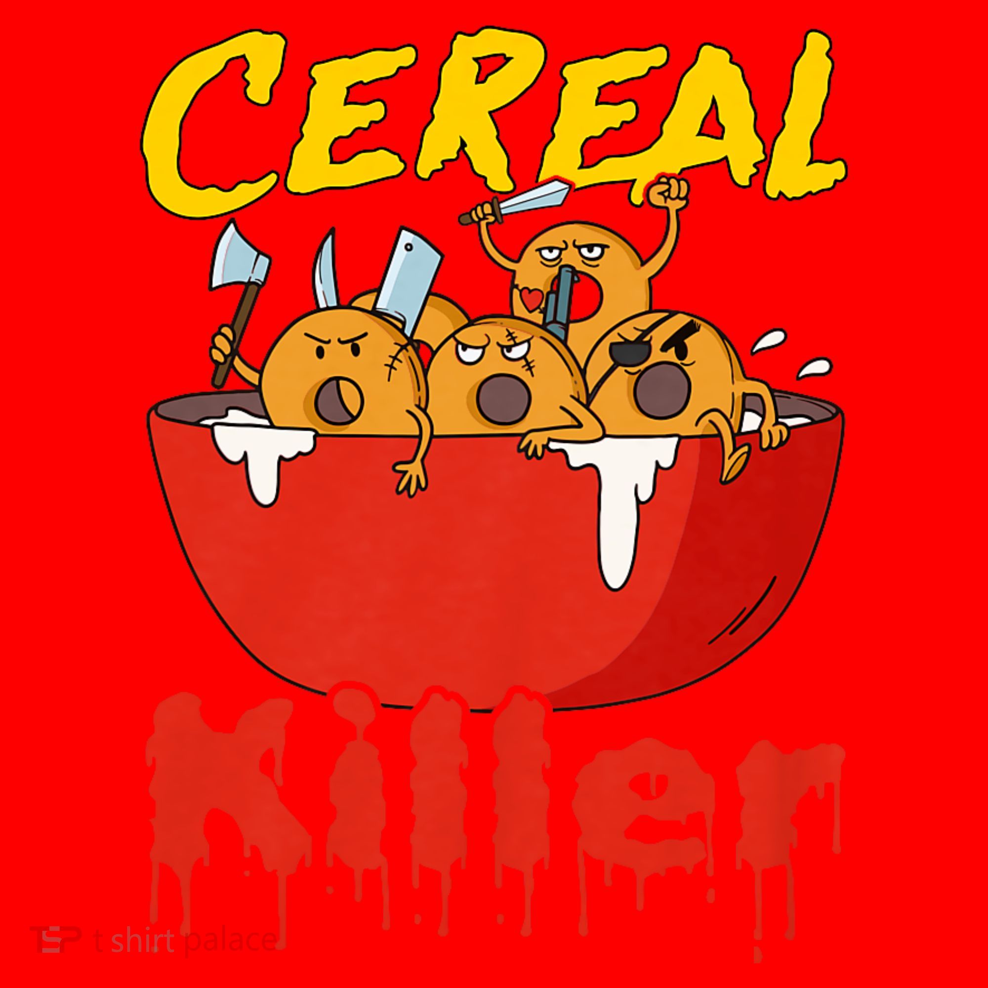 Serial Killer Parody Cereal Killer Santa Hat