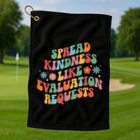 Spread Kindness School Psychologist School Psych Golf Towel thumb 1