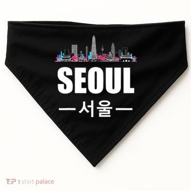 Seoul Kpop South Korea Korean Pop Gift USA-Made Doggie Bandana
