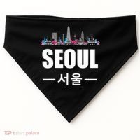 Seoul Kpop South Korea Korean Pop Gift USA-Made Doggie Bandana thumb 0