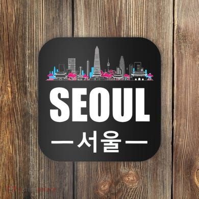 Seoul Kpop South Korea Korean Pop Gift Coaster