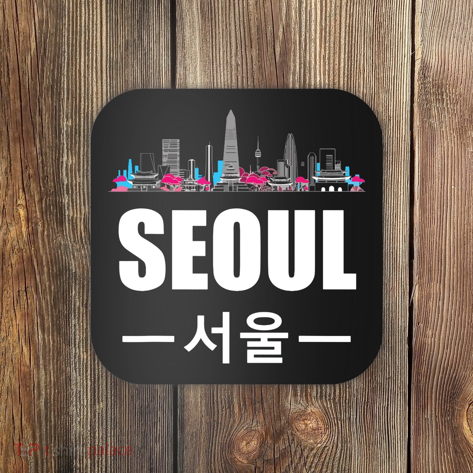 Seoul Kpop South Korea Korean Pop Gift Coaster