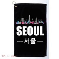 Seoul Kpop South Korea Korean Pop Gift Golf Towel thumb 0