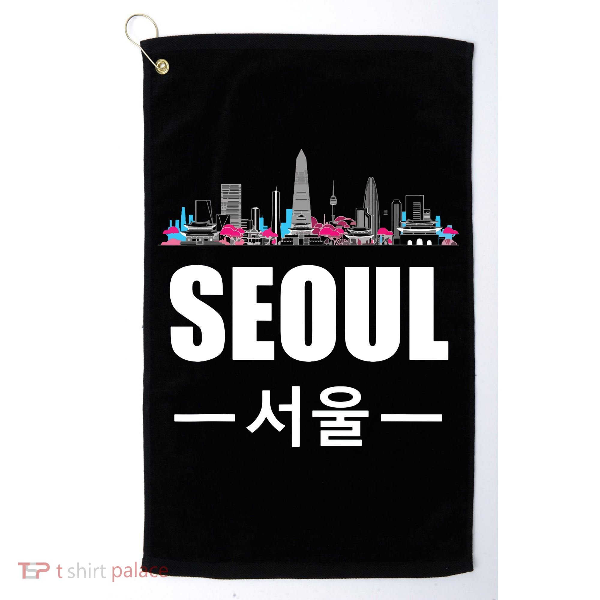 Seoul Kpop South Korea Korean Pop Gift Golf Towel
