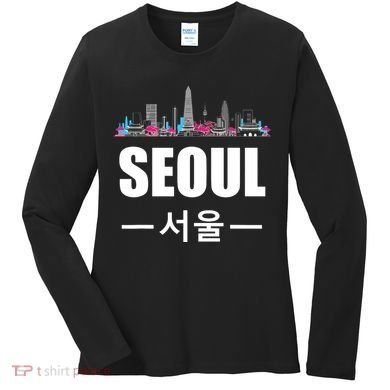 Seoul Kpop South Korea Korean Pop Gift Women's Long Sleeve Shirt