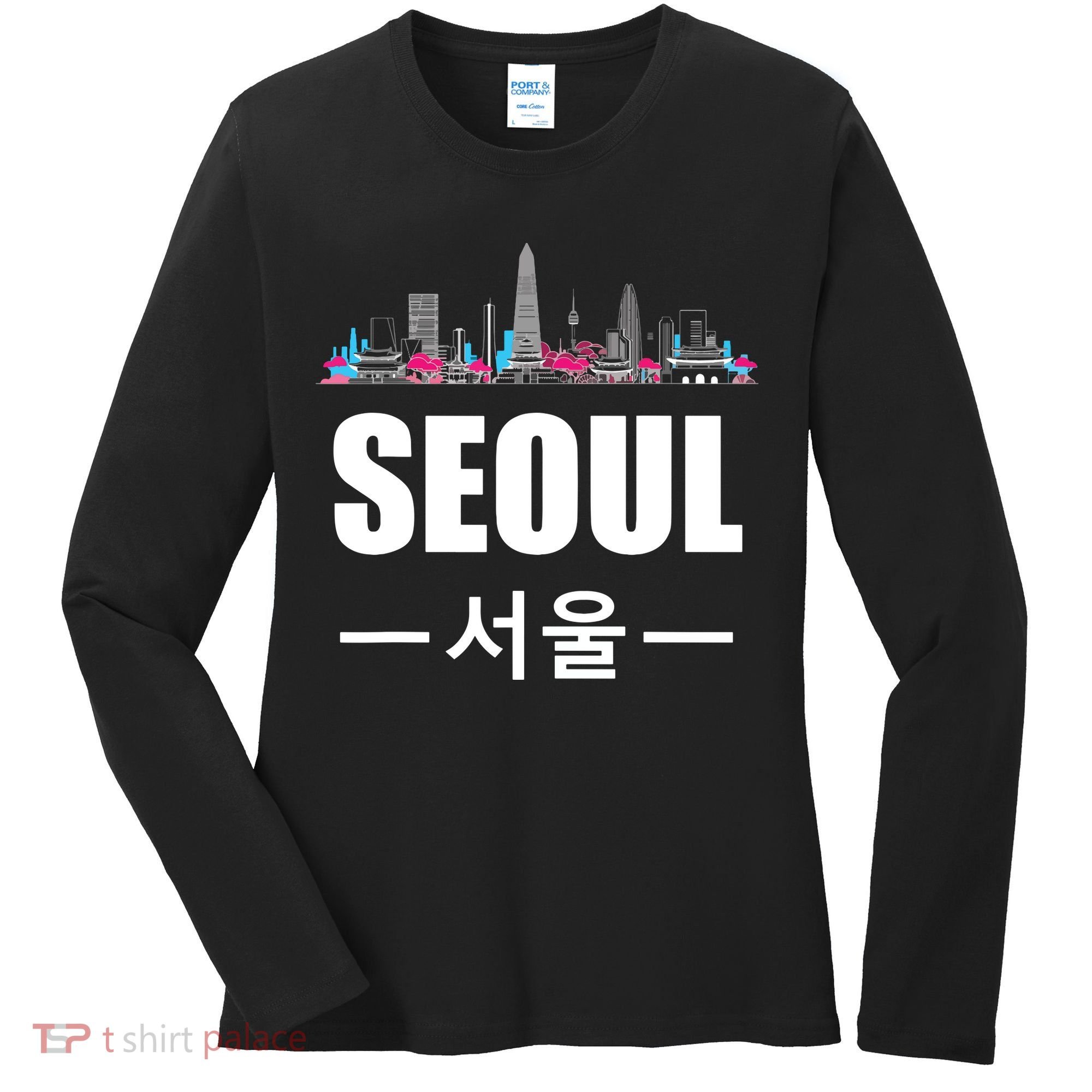 Seoul Kpop South Korea Korean Pop Gift Women's Long Sleeve Shirt