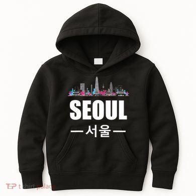 Seoul Kpop South Korea Korean Pop Gift Kids Hoodie