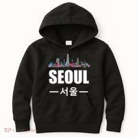 Seoul Kpop South Korea Korean Pop Gift Kids Hoodie thumb 0