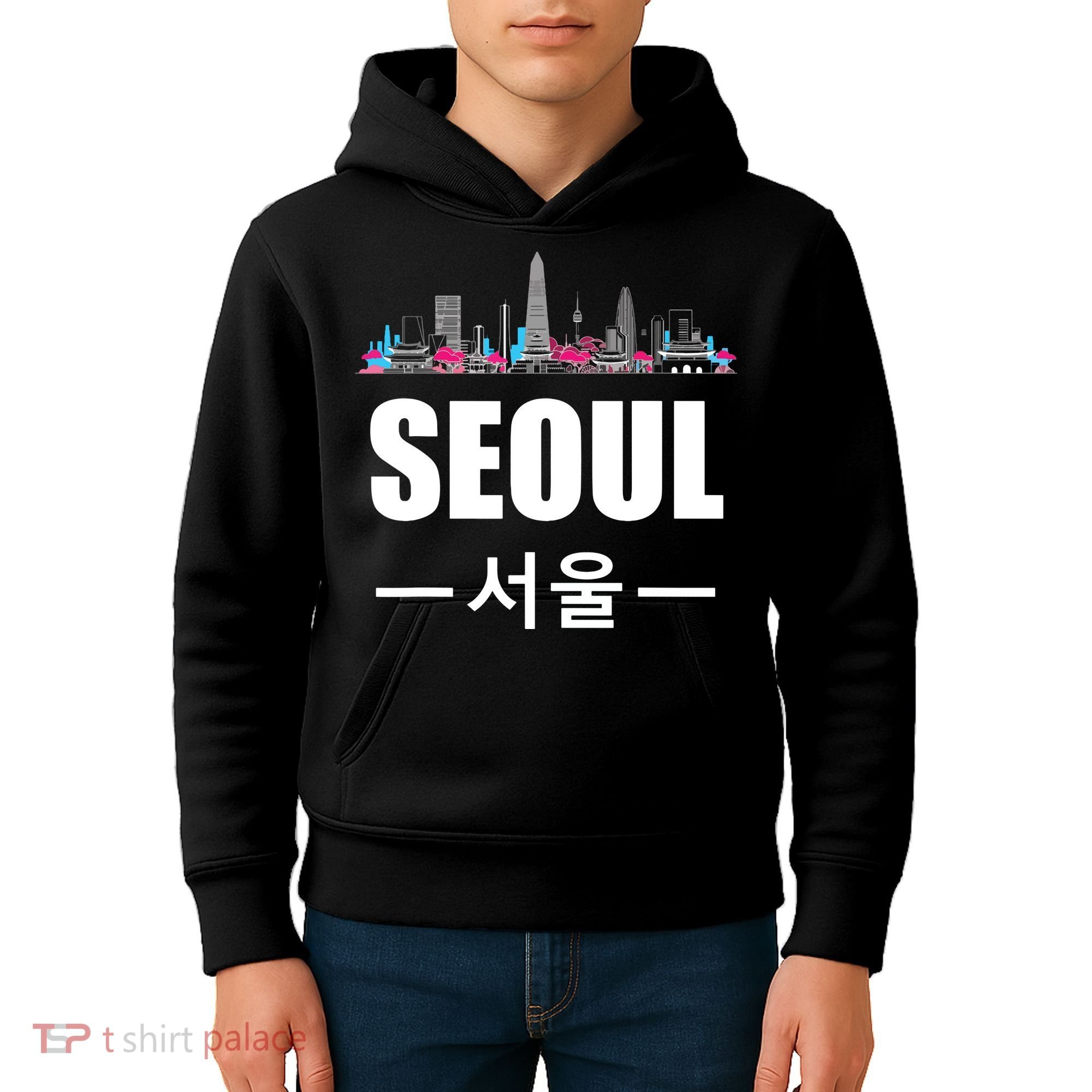 Seoul Kpop South Korea Korean Pop Gift Kids Hoodie