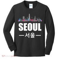 Seoul Kpop South Korea Korean Pop Gift Kids Long Sleeve Shirt thumb 0