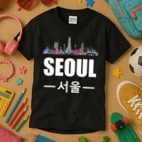 Seoul Kpop South Korea Korean Pop Gift Kids T-Shirt thumb 3