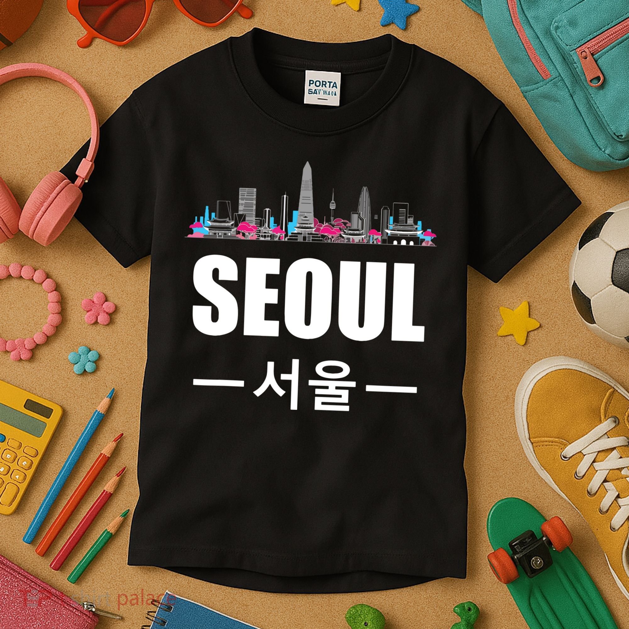 Seoul Kpop South Korea Korean Pop Gift Kids T-Shirt