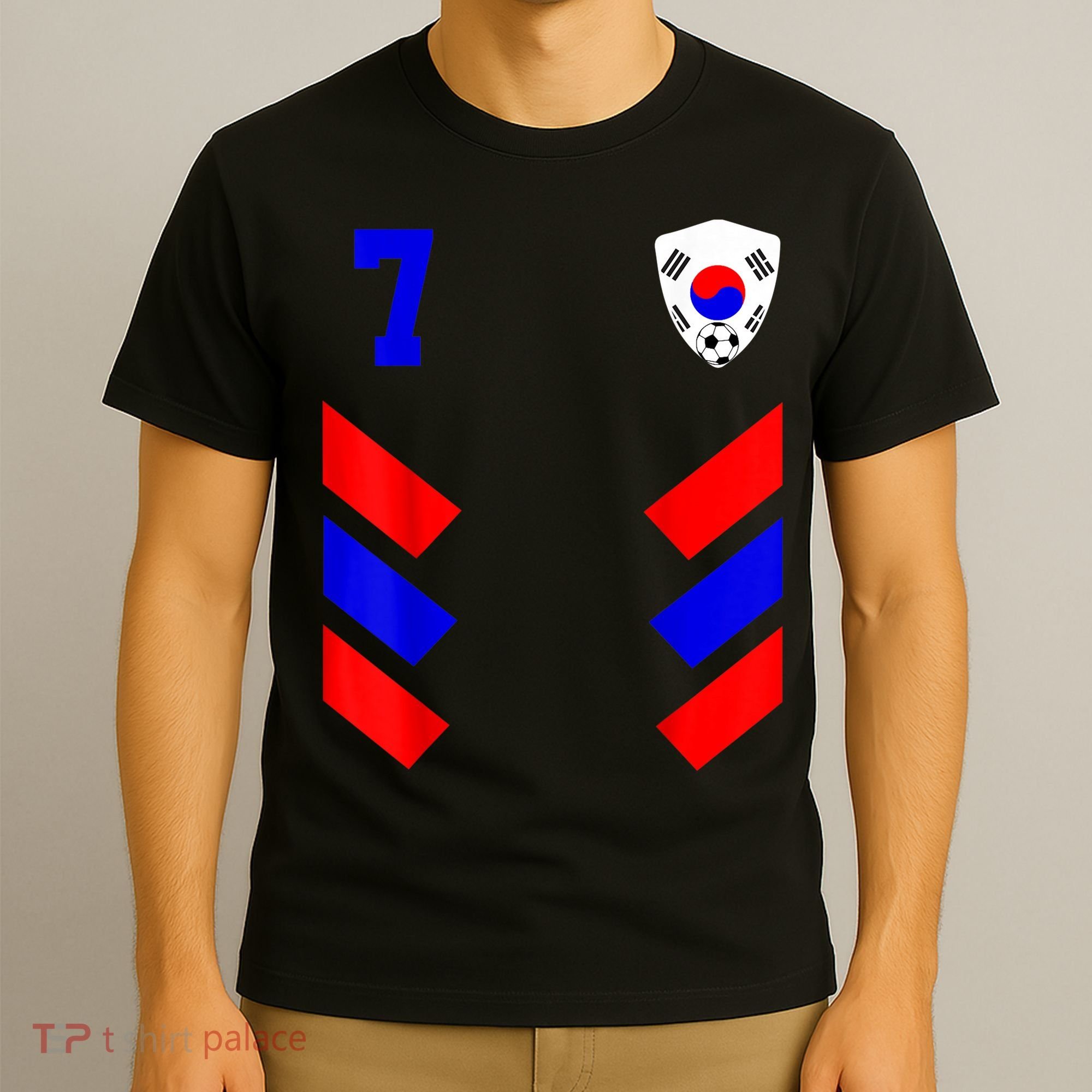 South Korea Soccer Jersey Retro 7 South Korean Football T-Shirt