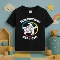SKSKSK and I Oop... Save The Turtles Toddler T-Shirt thumb 3