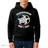 SKSKSK and I Oop... Save The Turtles Kids Hoodie thumb 4