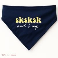 SKSKSK And I Oop Save A Turtle USA-Made Doggie Bandana thumb 0