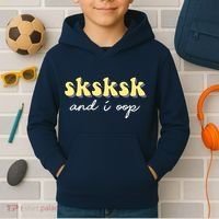 SKSKSK And I Oop Save A Turtle Kids Hoodie thumb 2