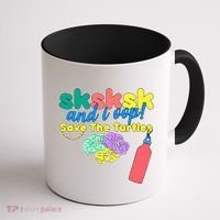 SKSKSK And I oop Save the Turtles Coffee Mug thumb 1