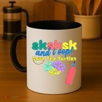 SKSKSK And I oop Save the Turtles Coffee Mug thumb 4