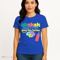 SKSKSK And I oop Save the Turtles Women's T-Shirt thumb 4