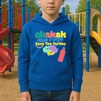 SKSKSK And I oop Save the Turtles Kids Hoodie thumb 2