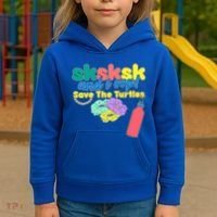 SKSKSK And I oop Save the Turtles Kids Hoodie thumb 3