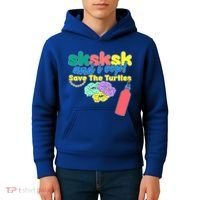 SKSKSK And I oop Save the Turtles Kids Hoodie thumb 4