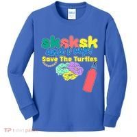 SKSKSK And I oop Save the Turtles Kids Long Sleeve Shirt thumb 0