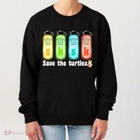 SKSKSK Save The Turtles Peace Women's Sweatshirt thumb 0