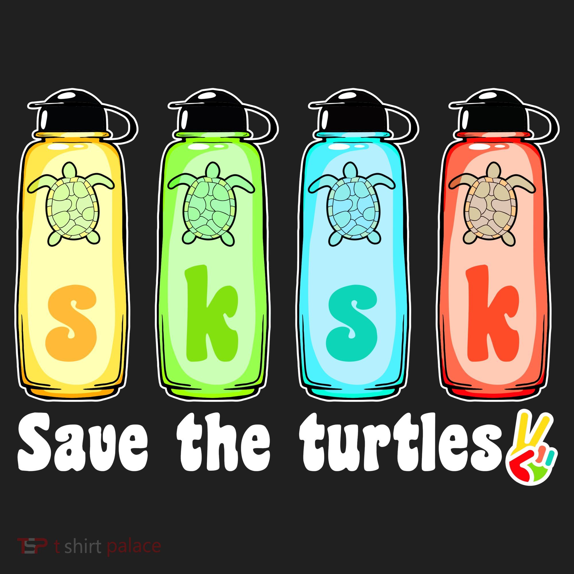 SKSKSK Save The Turtles Peace Women's Sweatshirt
