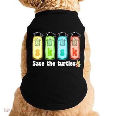 SKSKSK Save The Turtles Peace Doggie Tank