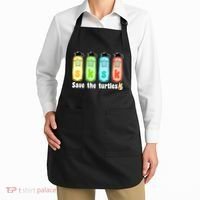 SKSKSK Save The Turtles Peace Apron thumb 2