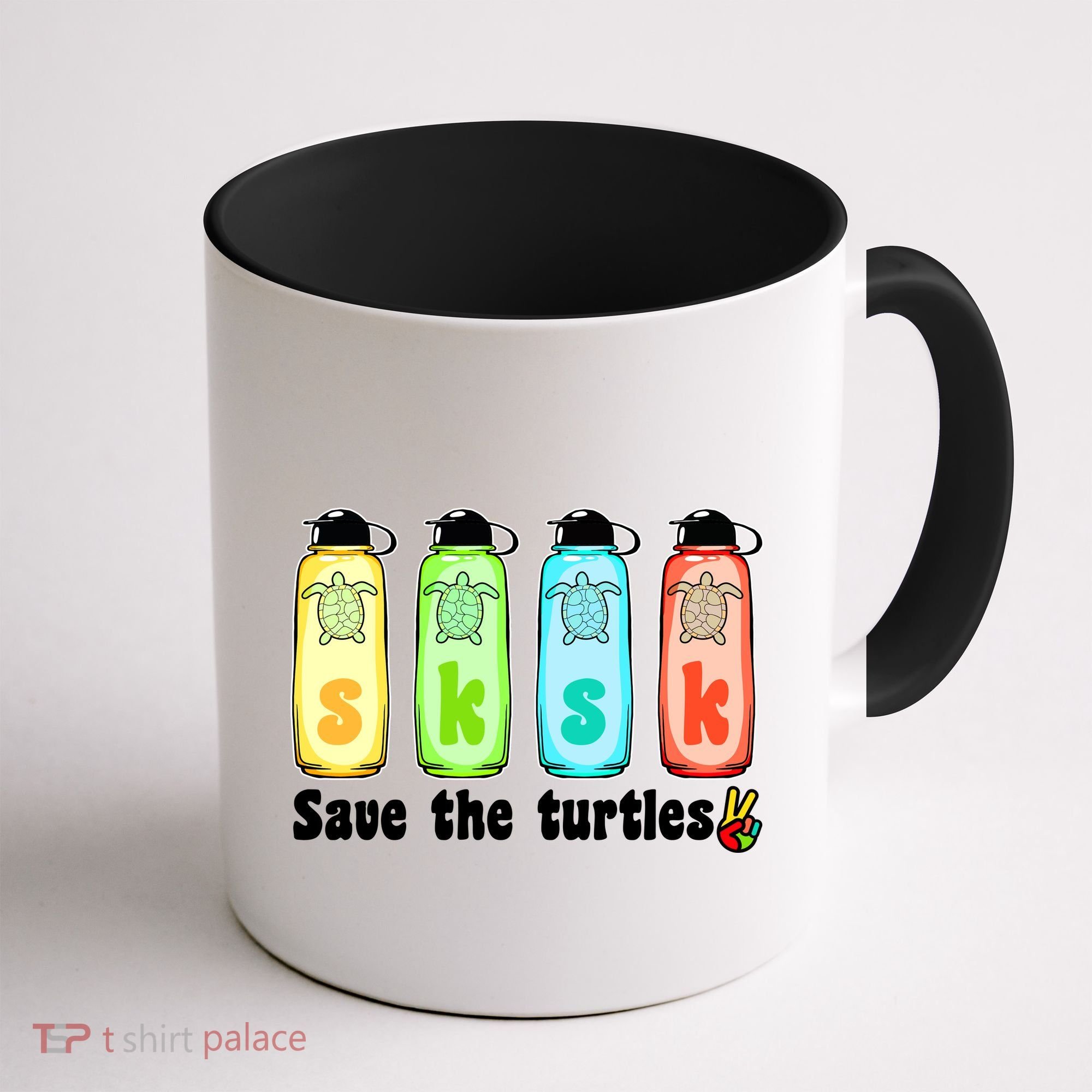 SKSKSK Save The Turtles Peace Coffee Mug