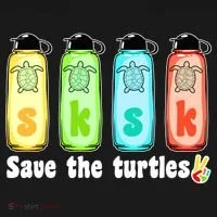 SKSKSK Save The Turtles Peace Women's Hoodie thumb 2