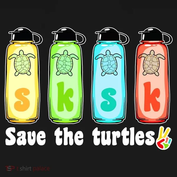 SKSKSK Save The Turtles Peace Women's Hoodie