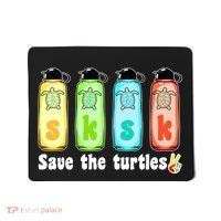 SKSKSK Save The Turtles Peace Mousepad thumb 0
