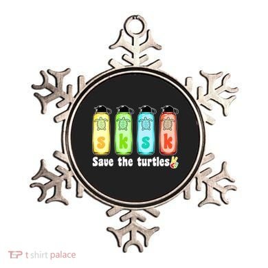 SKSKSK Save The Turtles Peace Ornament