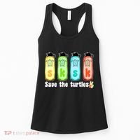 SKSKSK Save The Turtles Peace Women's Tank Top thumb 0