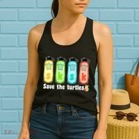 SKSKSK Save The Turtles Peace Women's Tank Top thumb 2