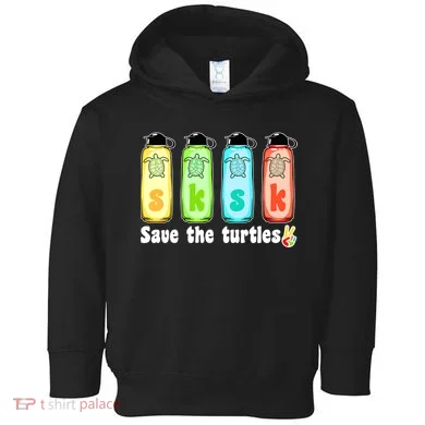 SKSKSK Save The Turtles Peace Toddler Hoodie