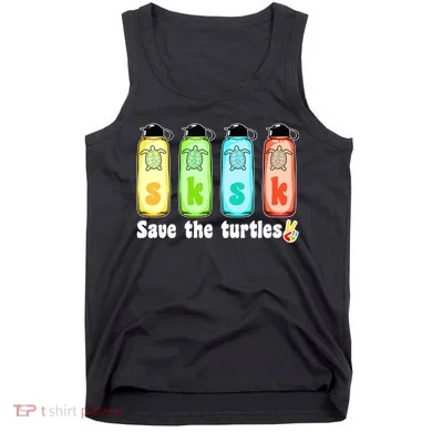 SKSKSK Save The Turtles Peace Tank Top