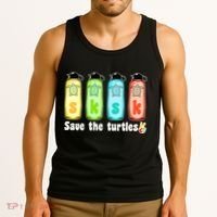 SKSKSK Save The Turtles Peace Tank Top thumb 3
