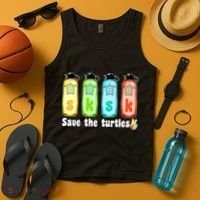 SKSKSK Save The Turtles Peace Tank Top thumb 4