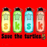 SKSKSK Save The Turtles Peace Santa Hat thumb 1