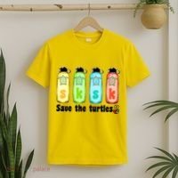 SKSKSK Save The Turtles Peace T-Shirt thumb 2