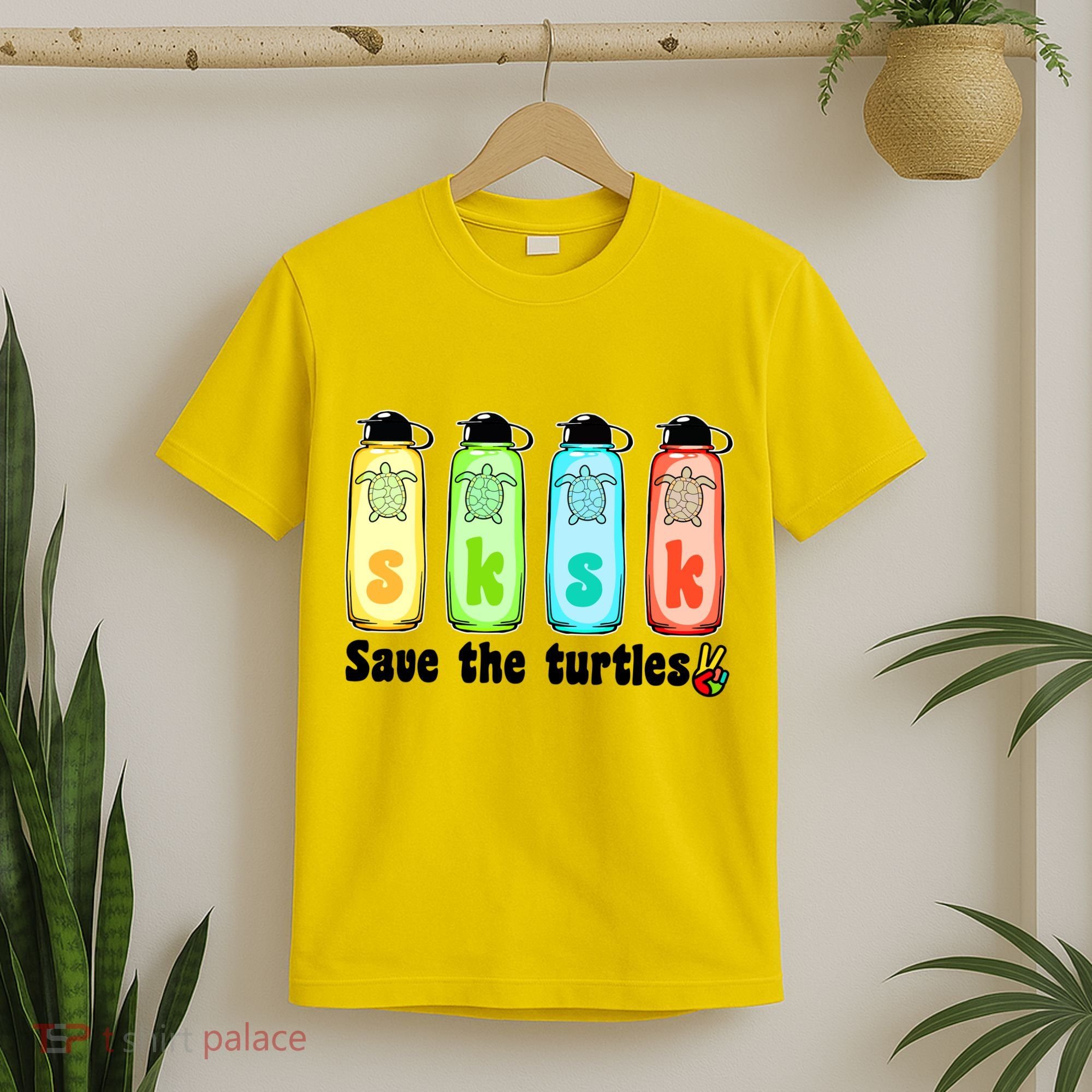 SKSKSK Save The Turtles Peace T-Shirt