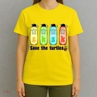 SKSKSK Save The Turtles Peace T-Shirt thumb 4