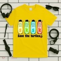 SKSKSK Save The Turtles Peace T-Shirt thumb 5